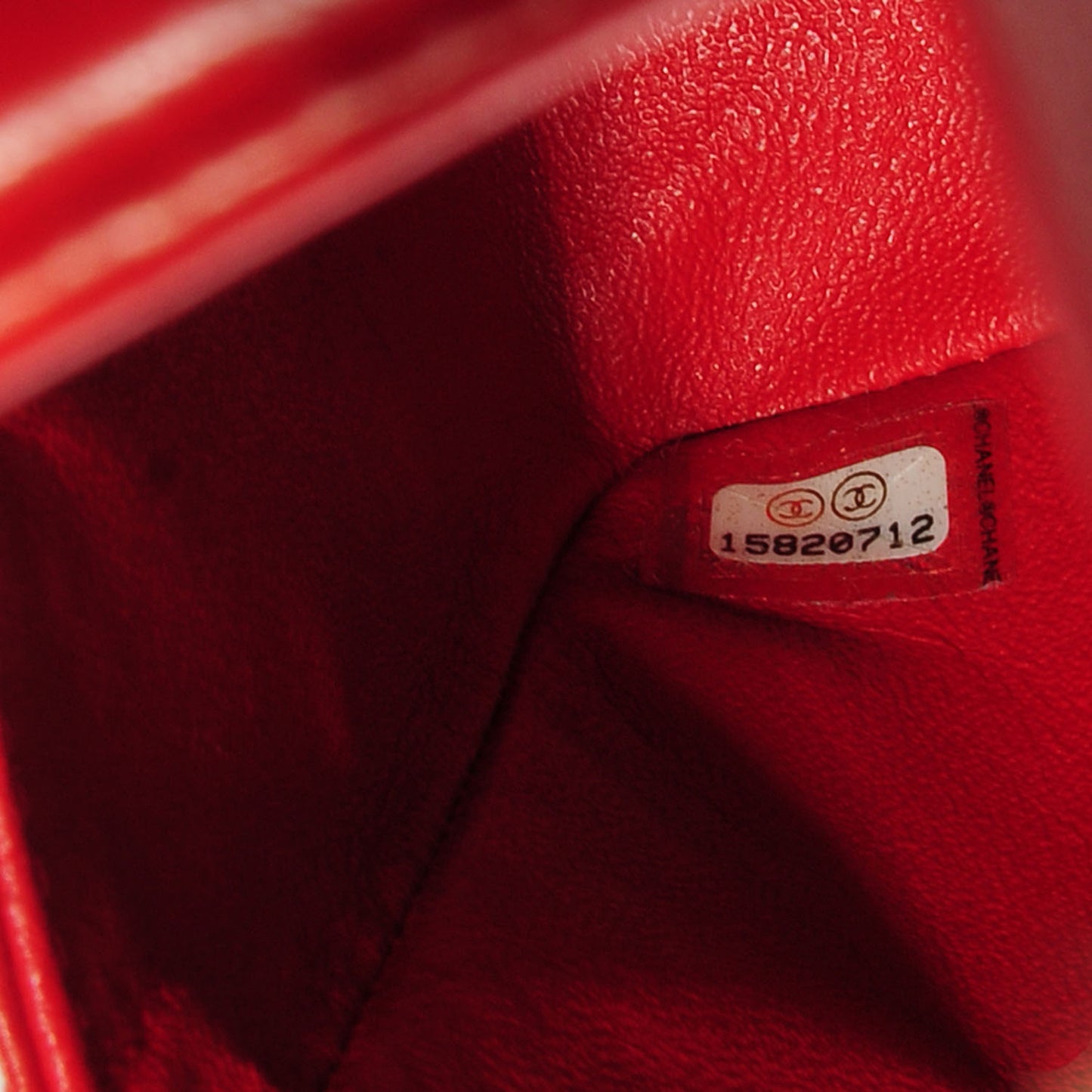 Lambskin Quilted Medium Double Flap Red