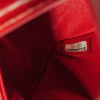 Chanel Lambskin Quilted Medium Double Flap Red 6 of 7