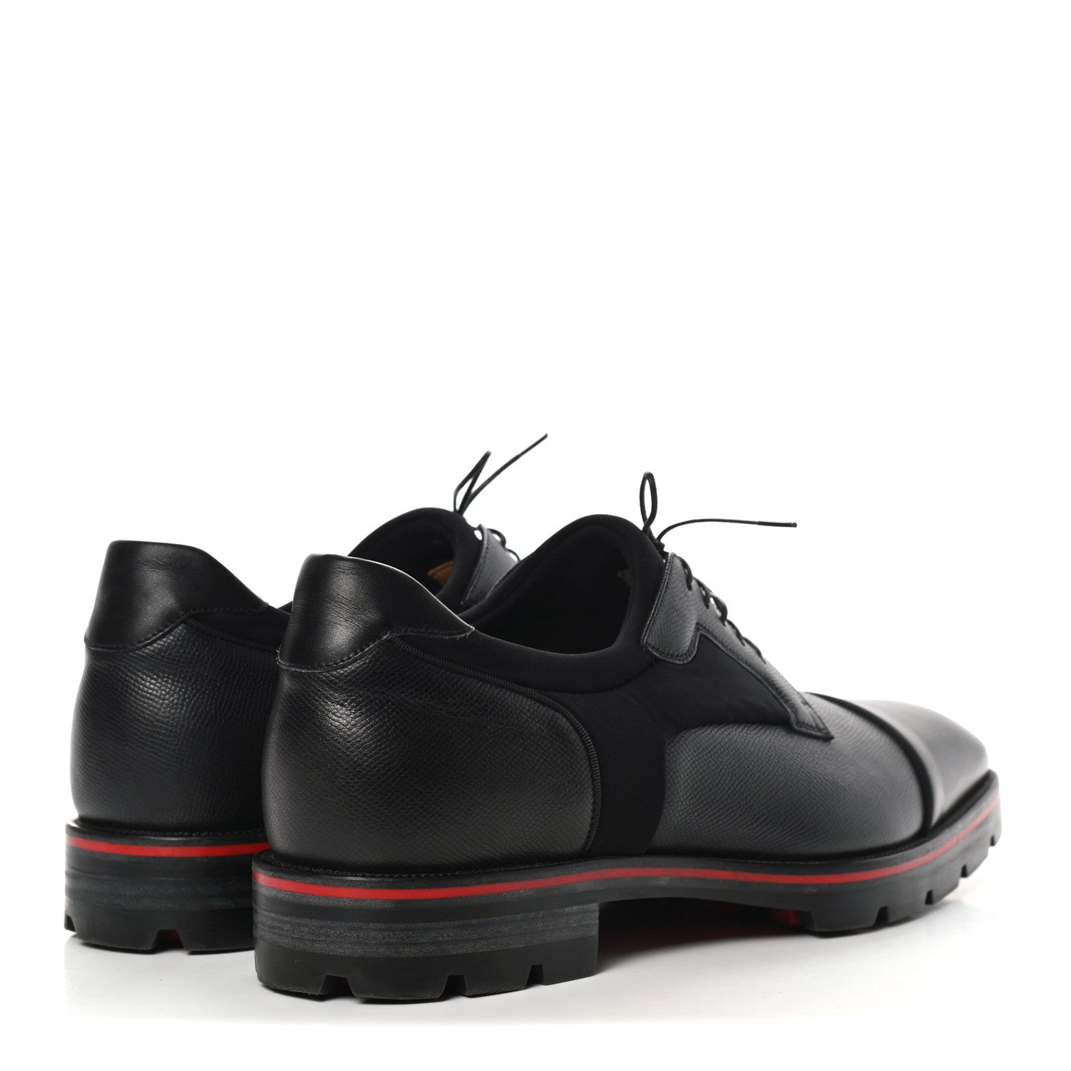 Christian Louboutin Smooth Textured Calfskin Mika Sky Mens Flats 46 Black 4 of 9