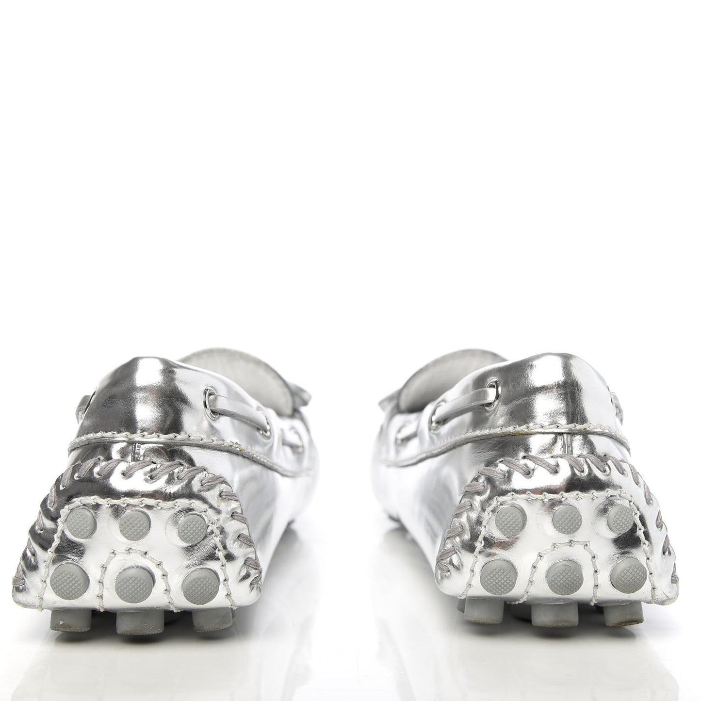 Calfskin Monogram Gloria Loafers 37.5 Silver