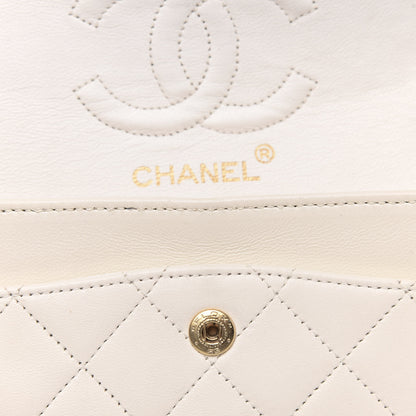 Chanel Lambskin Quilted Small Double Flap White 15 of 15