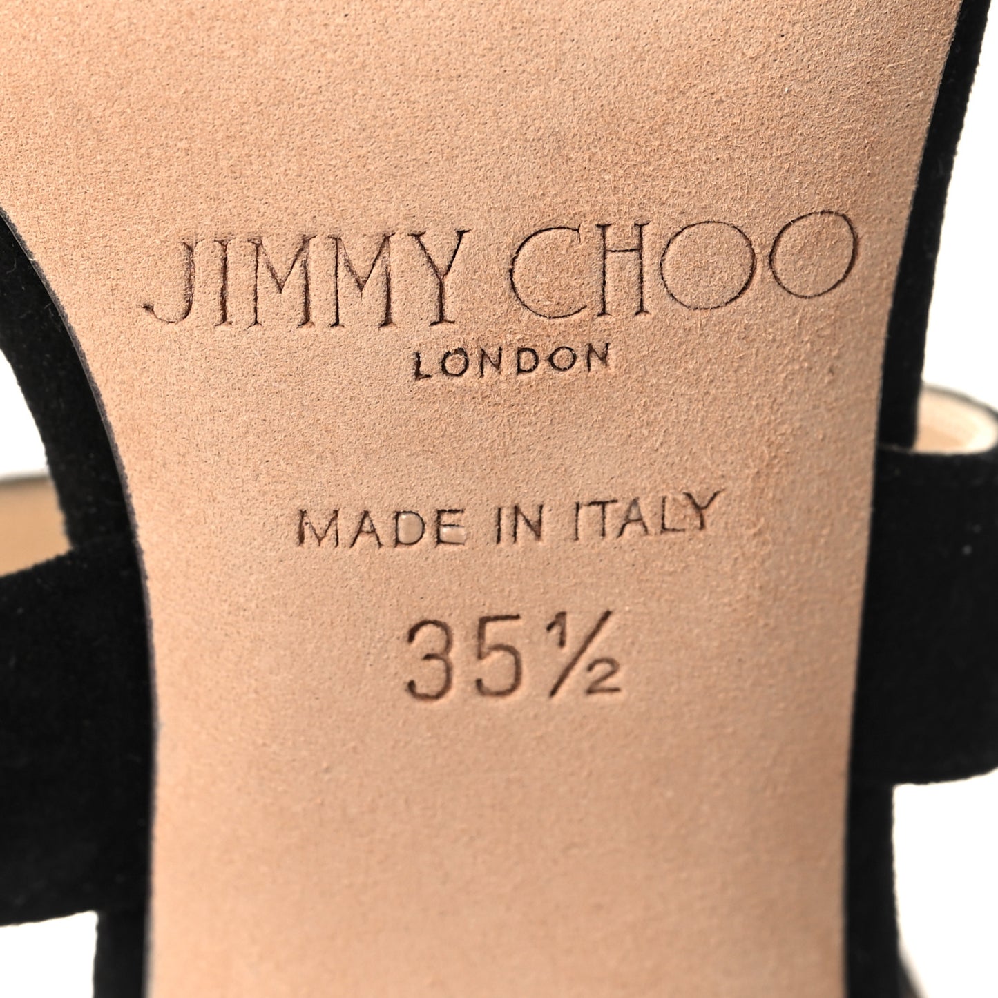 Suede Lottie Sandals 35.5 Black
