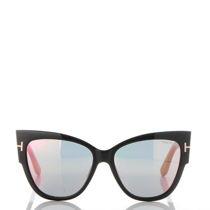 Tom Ford Acetate Anoushka Cat Eye Sunglasses TF371 Black 2 of 9