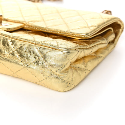 Chanel Metallic Aged Calfskin Quilted 2.55 Reissue 225 Flap Gold 10 of 11