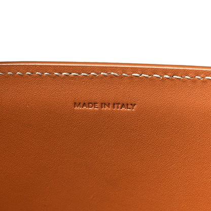 Celine Canvas Calfskin Logo Print Small Vertical Cabas Natural Tan 7 of 9