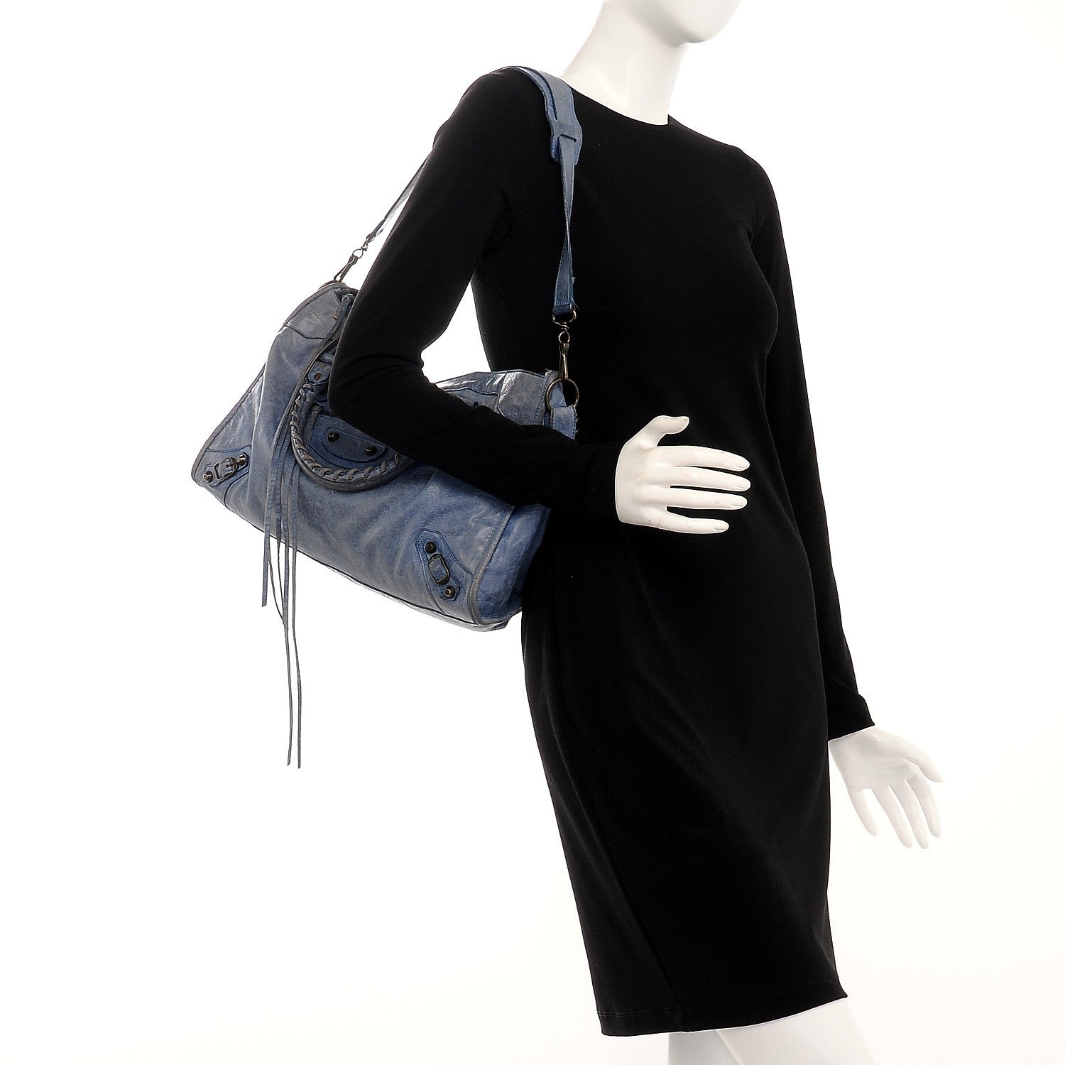 Balenciaga Chevre Classic Hardware City Cornflower Bleu 2 of 28