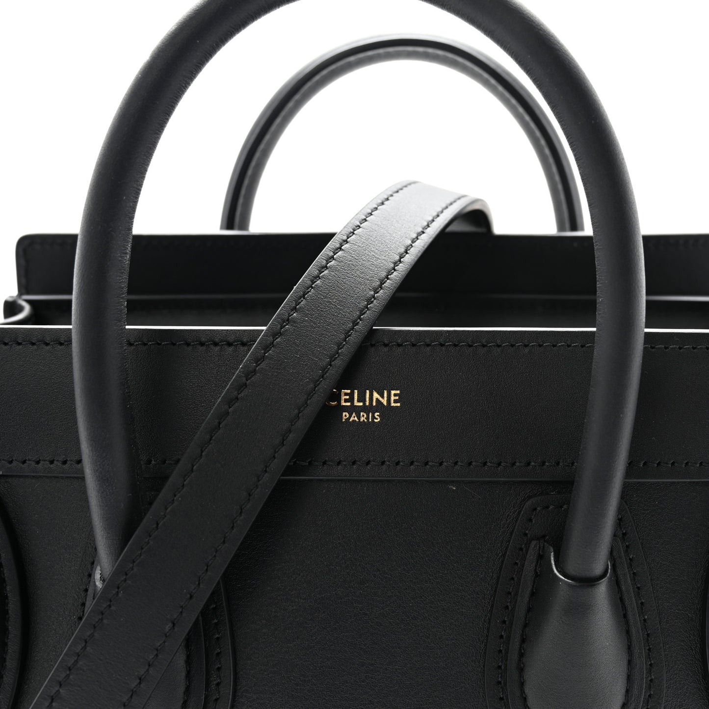 Smooth Calfskin Nano Luggage Black