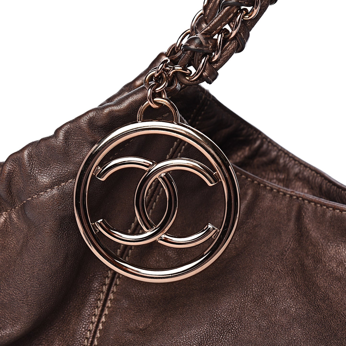 Metallic Calfskin Baby Coco Cabas Bronze