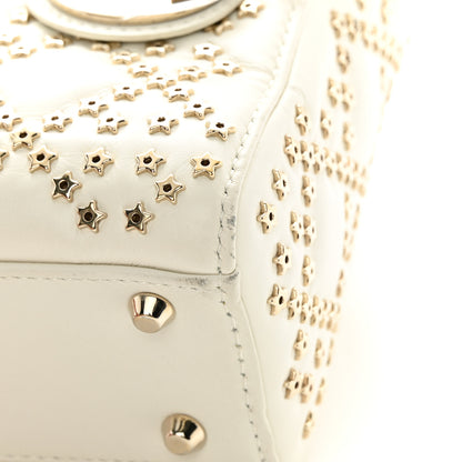 Christian Dior Lambskin Cannage Lucky Star Studded Mini Lady Dior White 11 of 17