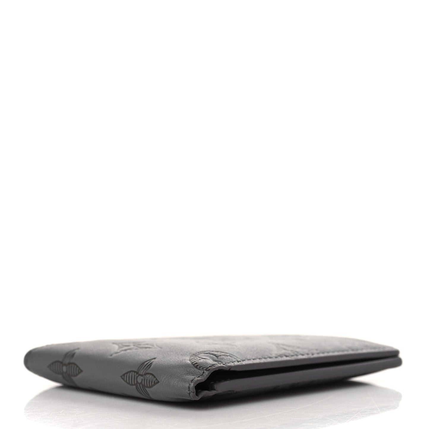 Calfskin Monogram Shadow Multiple Wallet Anthracite Gray