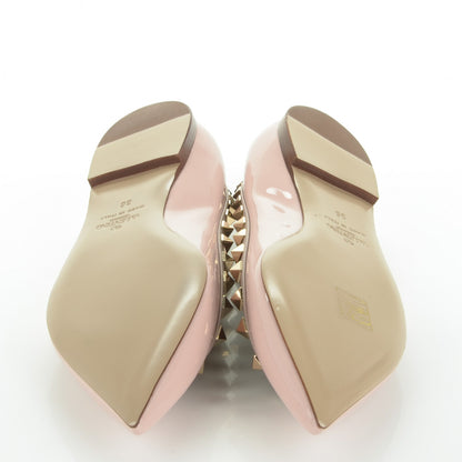Valentino Garavani Patent Rockstud Ballerina Flats 36 Water Rose Poudre 5 of 10