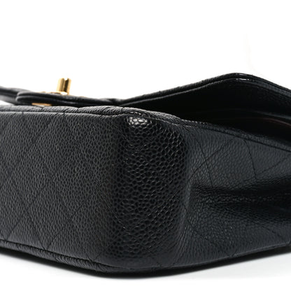 Chanel Caviar Quilted Medium Double Flap Black 10 of 11