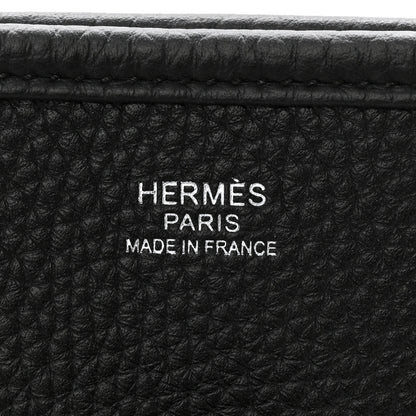 Hermes Taurillon Clemence Evelyne III GM Black 6 of 11