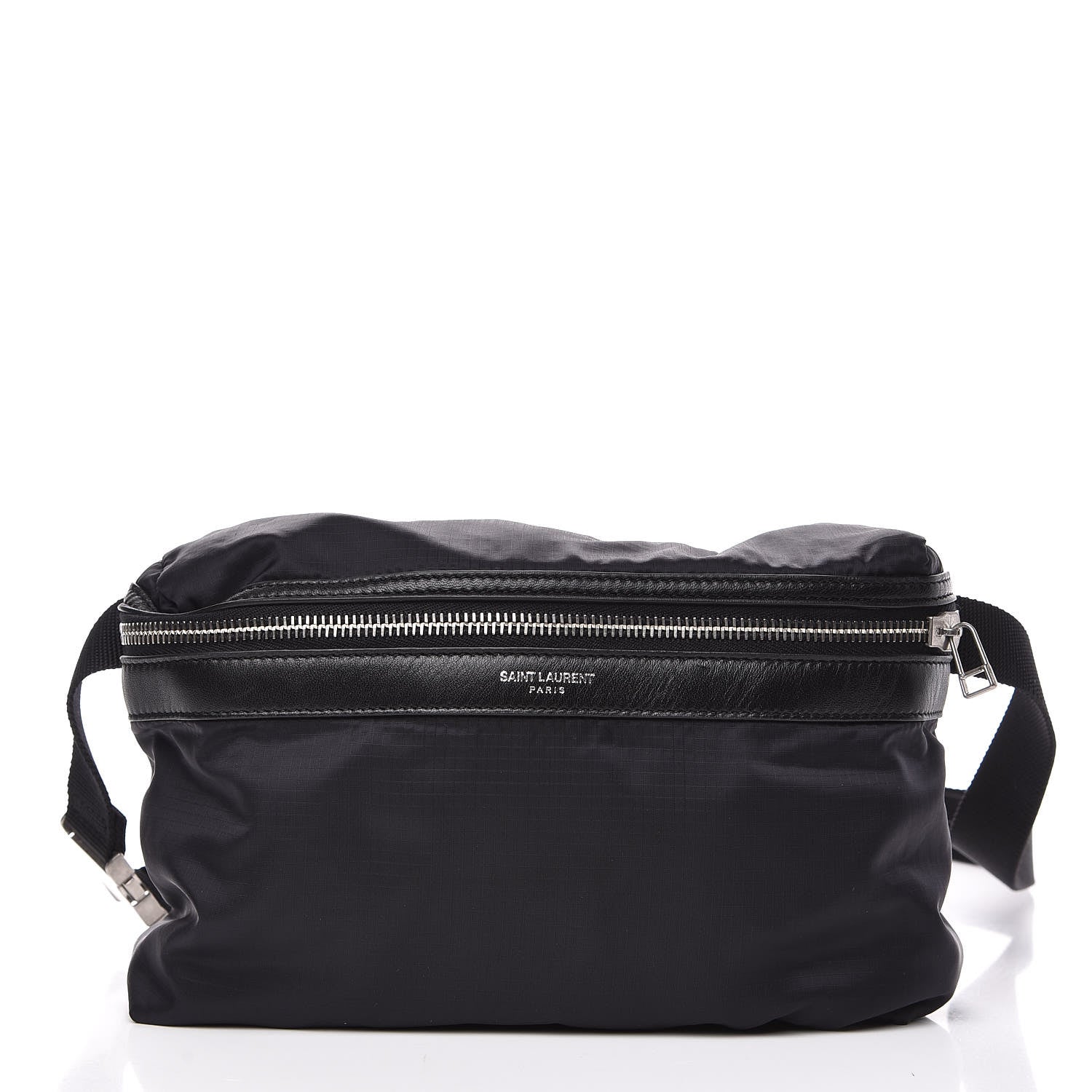 Saint Laurent Nylon City Fold Up Backpack Belt Bag Black 4 of 16