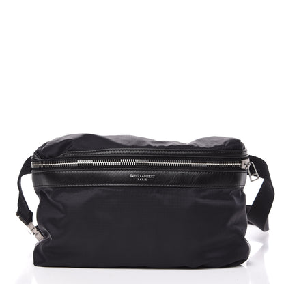 Saint Laurent Nylon City Fold Up Backpack Belt Bag Black 4 of 16