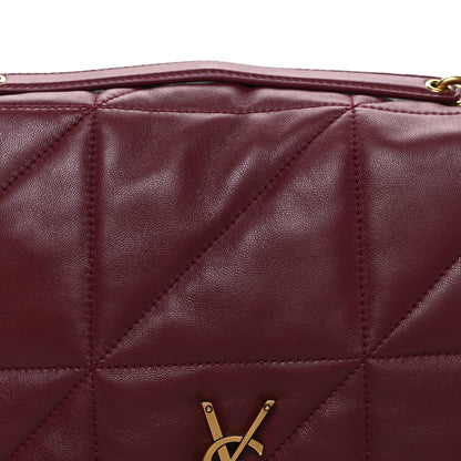 Saint Laurent Lambskin Matelasse Monogram Medium Jamie 4.3 New Dark Bordeaux 8 of 10