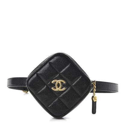 Chanel Caviar Quilted Coin Purse Belt Bag Black 1 of 11