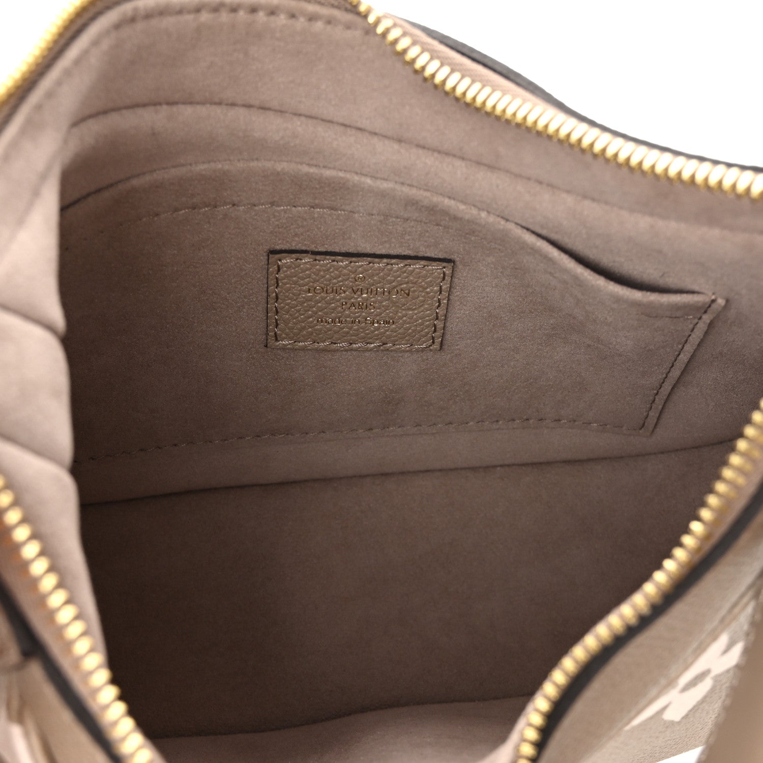 Louis Vuitton Empreinte Monogram Giant Bagatelle NM Tourterelle Creme 5 of 9