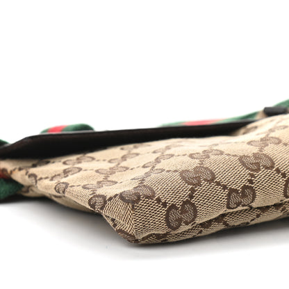 Gucci GG Monogram Double Pocket Belt Bag Dark Brown 11 of 14