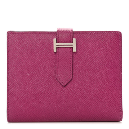 Hermes Epsom Bearn Compact Wallet Rose Pourpre 1 of 12