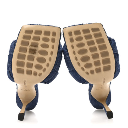 Bottega Veneta Denim Intrecciato Lido Mule 90 Sandals 36.5 Indigo 6 of 8