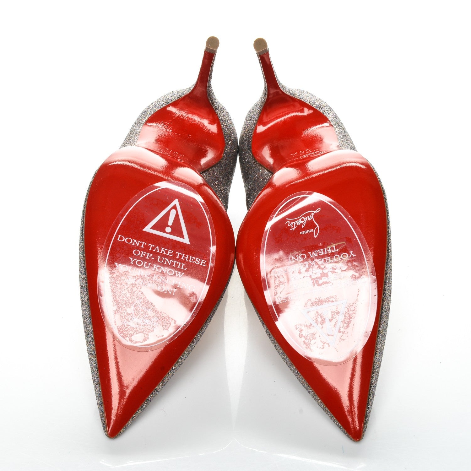 Christian Louboutin Mini Glitter So Kate 120 Pumps 35.5 Grenadine 5 of 7