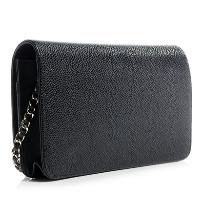 Chanel Caviar Timeless CC Wallet on Chain WOC Black 3 of 9