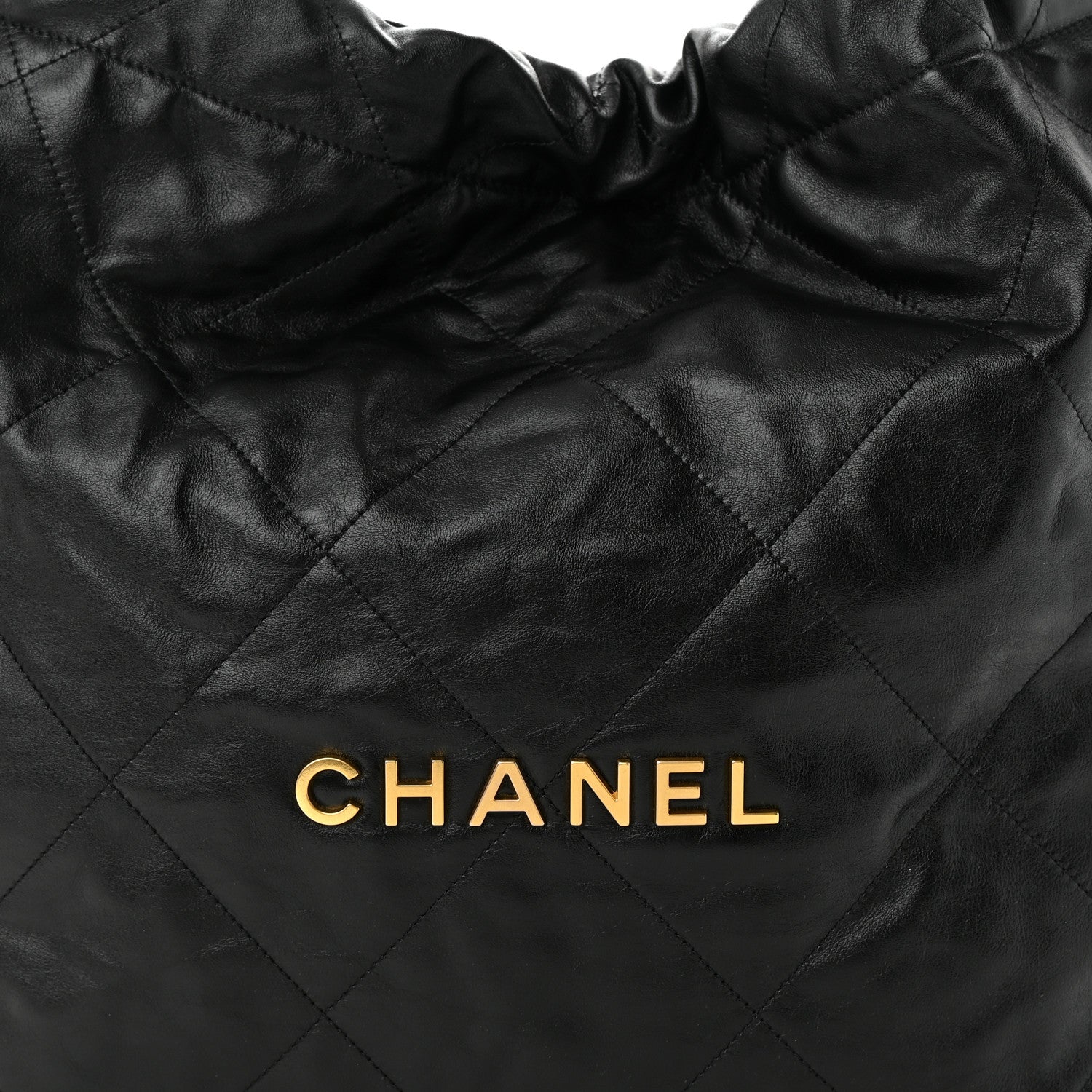 Chanel Shiny Calfskin Quilted Chanel 22 Black 9 of 11