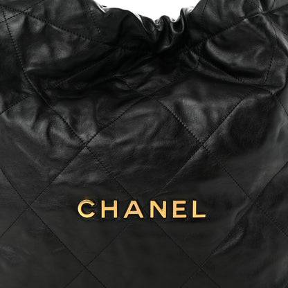 Chanel Shiny Calfskin Quilted Chanel 22 Black 9 of 11