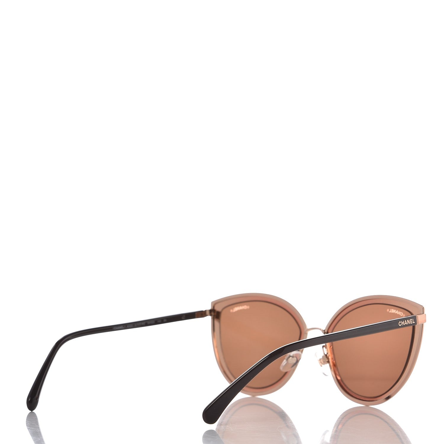 Chanel Metal Cat Eye Sunglasses 4222 Pink Gold 4 of 7