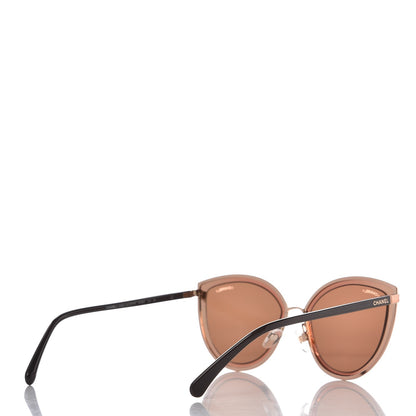 Chanel Metal Cat Eye Sunglasses 4222 Pink Gold 4 of 7