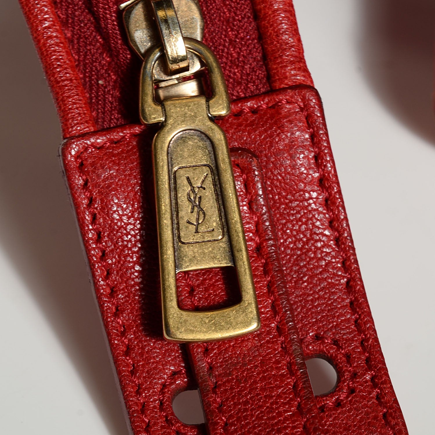 Saint Laurent Sheepskin Large Cabas ChYc Red 9 of 9