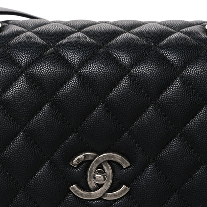 Chanel Caviar Lizard Embossed Quilted Small Coco Handle Flap Black 8 of 10