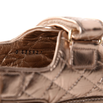 Chanel Iridescent Lambskin Quilted Velcro Dad Sandals 39 Light Bronze 10 of 11