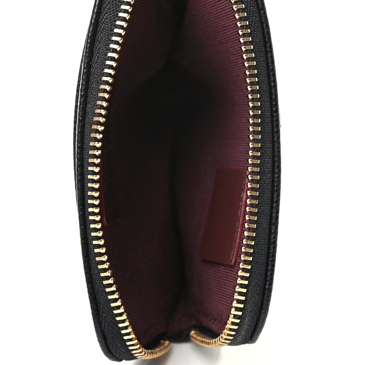 Caviar Quilted Zip Card Holder Wallet Black