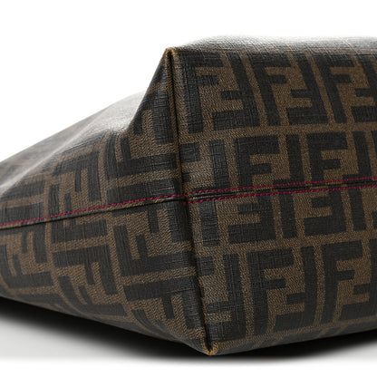 Fendi Zucca Spalmati Clover Lady Bug Roll Tote Tobacco 9 of 11