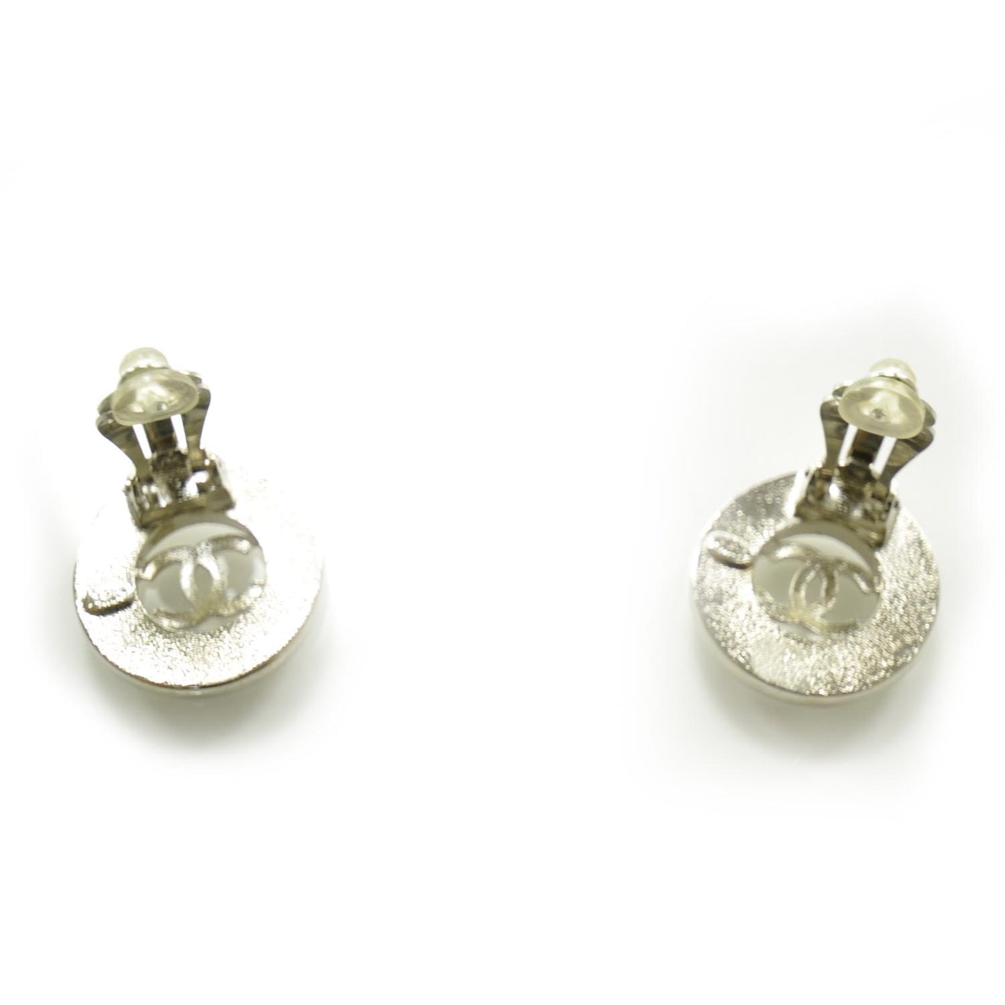 CC Clip On Earrings Silver
