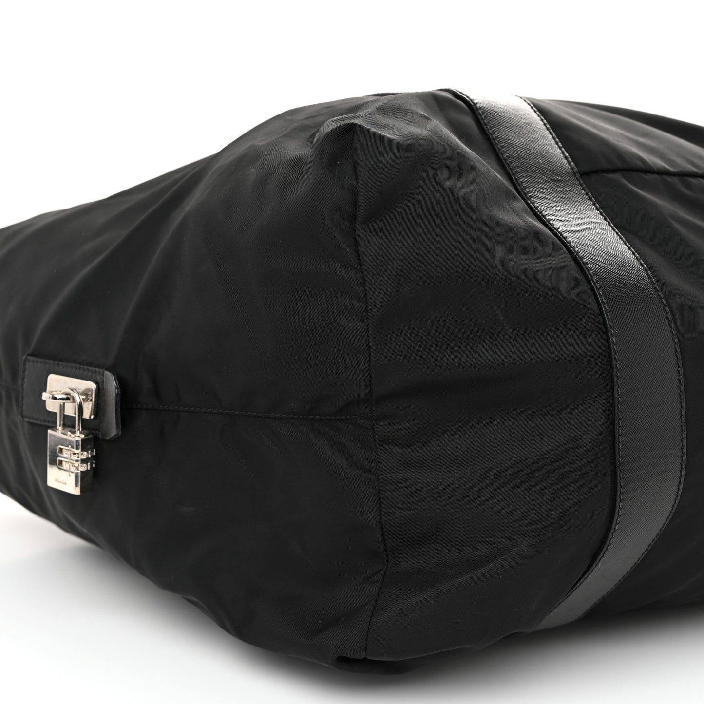 Tessuto Nylon Saffiano Carry On Travel Bag Black