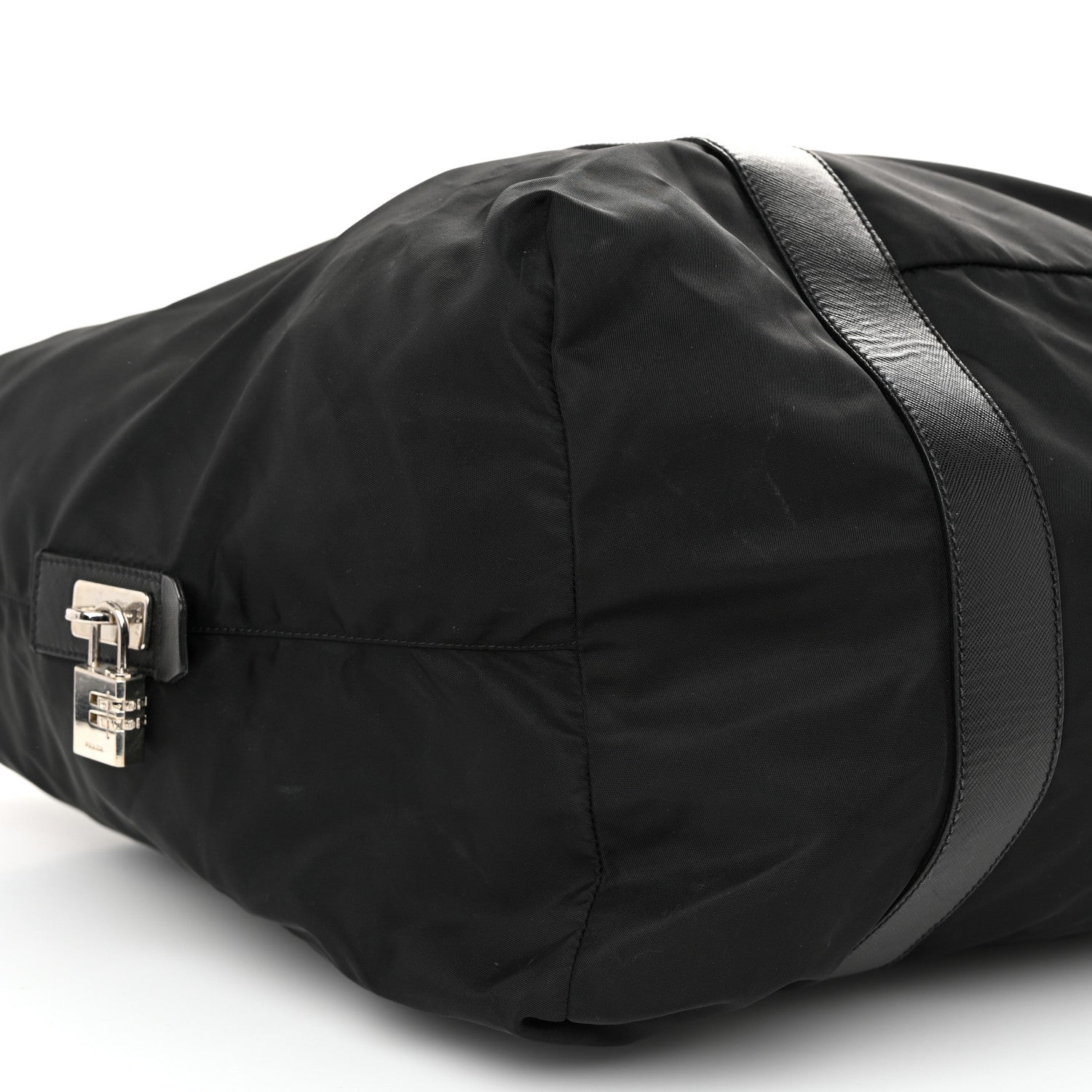 Prada Tessuto Nylon Saffiano Carry On Travel Bag Black 10 of 13
