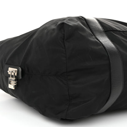 Prada Tessuto Nylon Saffiano Carry On Travel Bag Black 10 of 13