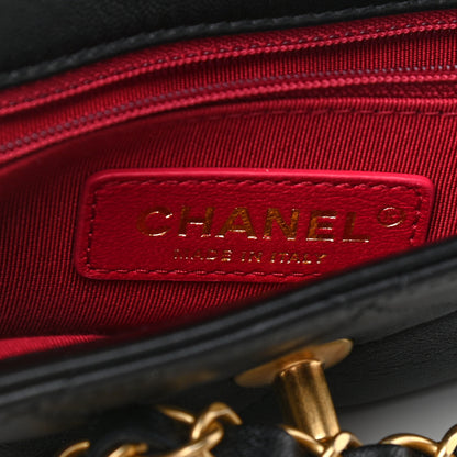 Chanel Lambskin Quilted Small La Parisienne Top Handle Flap Black 6 of 9