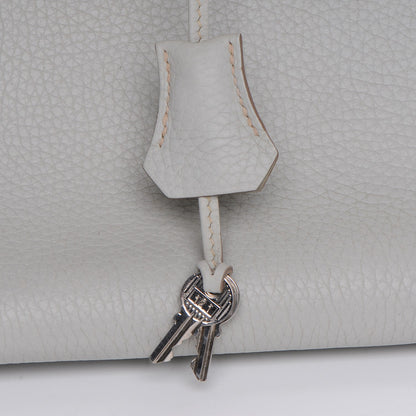 Hermes Taurillon Clemence Birkin 35 Gris Perle 16 of 25