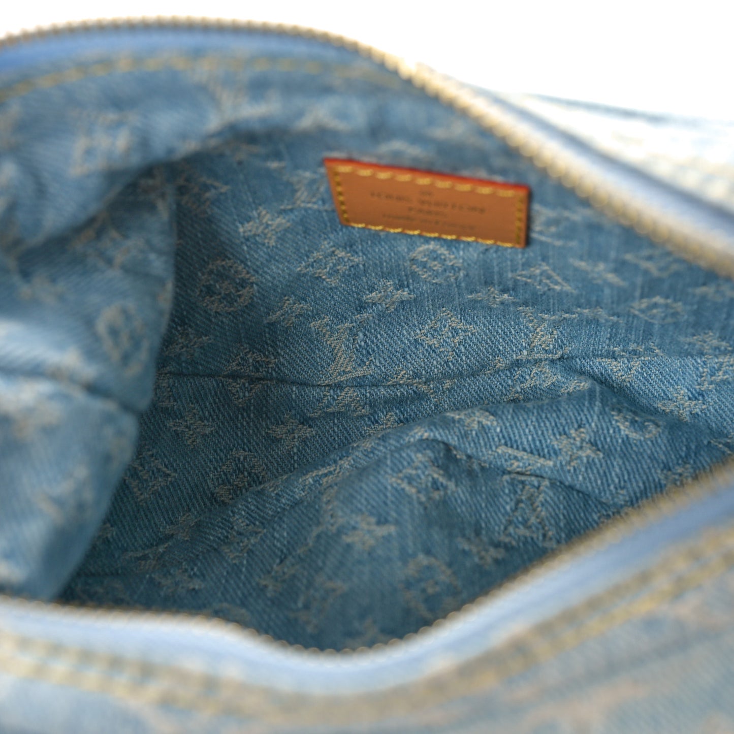 Monogram Denim Loop Sky Denim