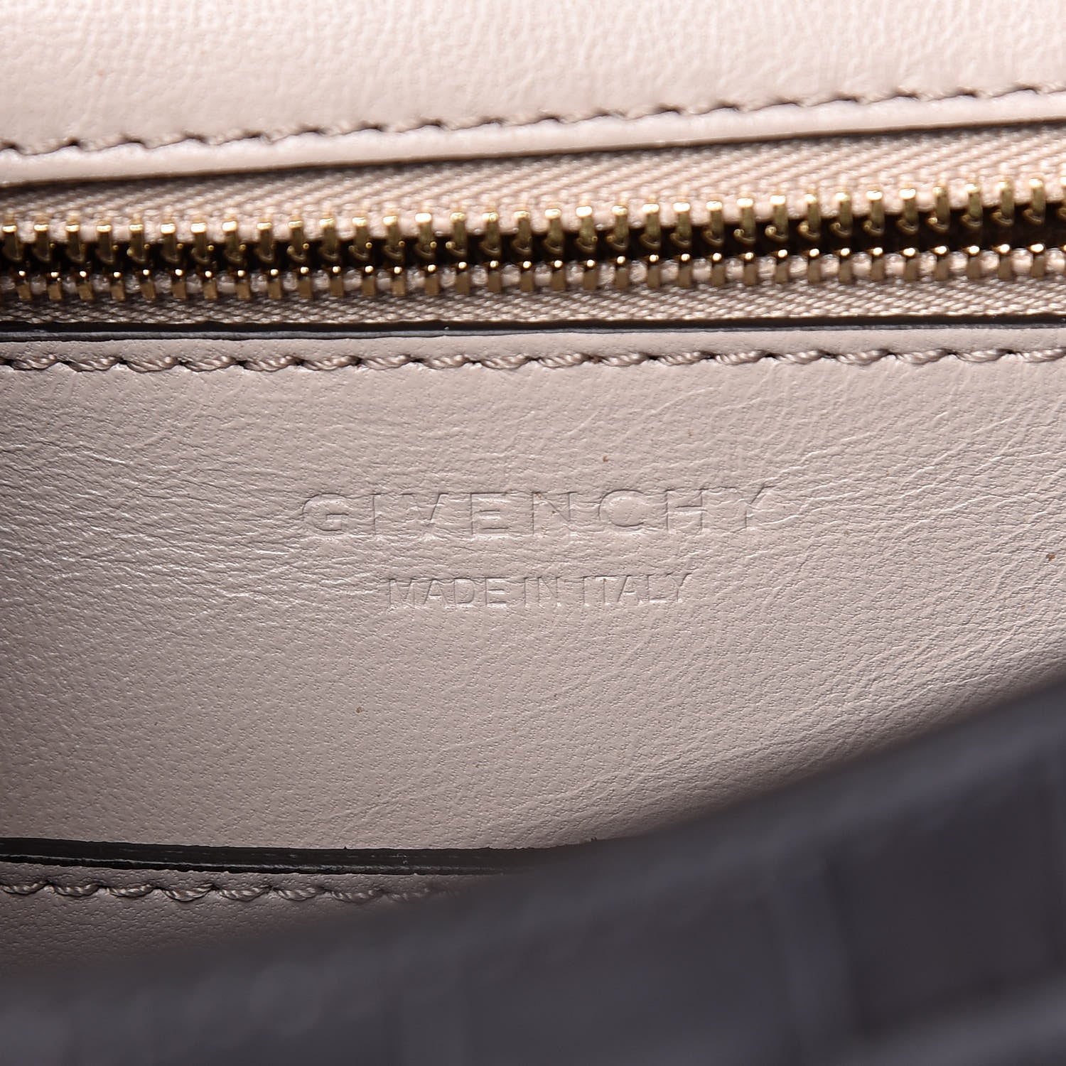 Givenchy Calfskin Crocodile Embossed Small Mystic Shoulder Bag Storm Grey 6 of 9
