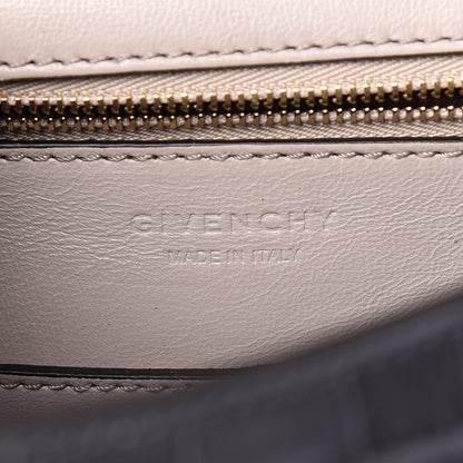 Givenchy Calfskin Crocodile Embossed Small Mystic Shoulder Bag Storm Grey 6 of 9