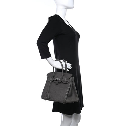 Hermes Ostrich Birkin 30 Graphite 2 of 10