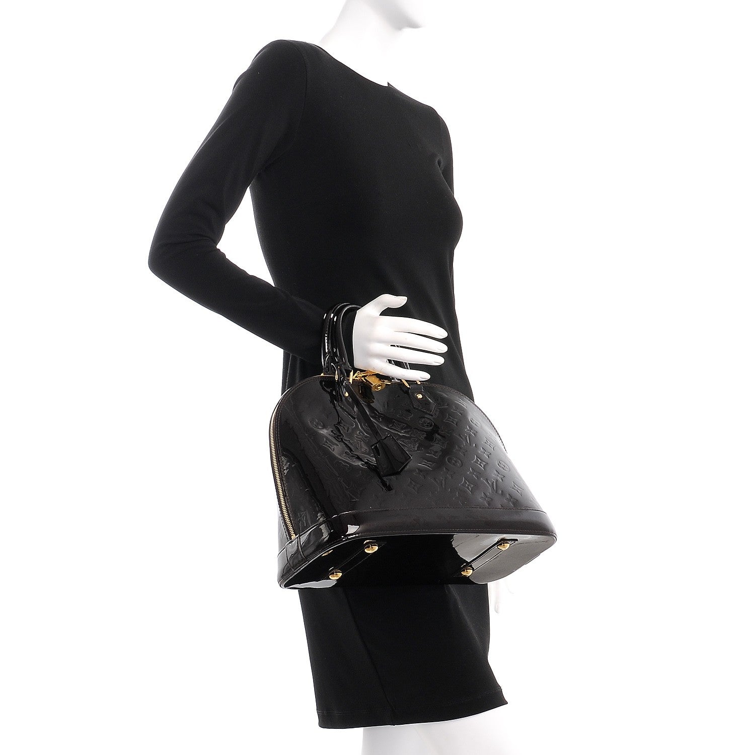 Louis Vuitton Vernis Alma MM Amarante 2 of 8