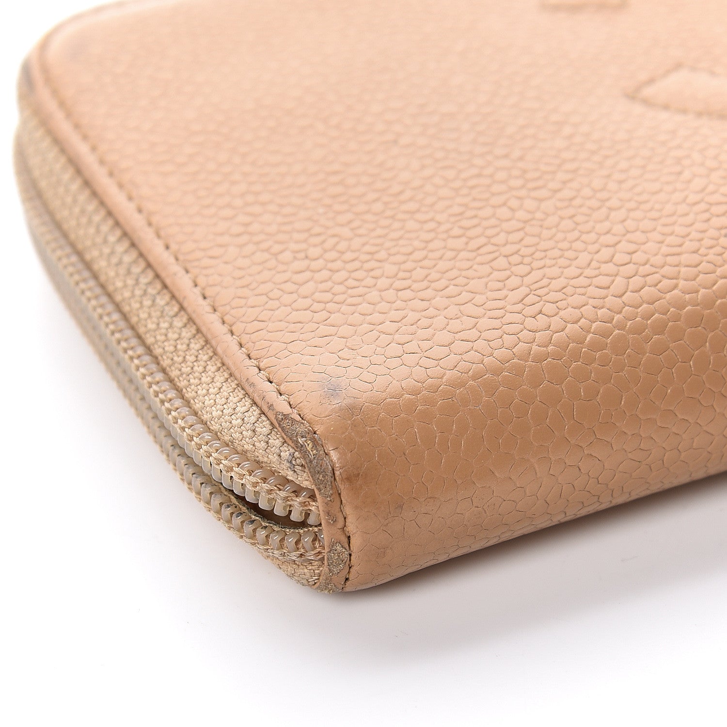 Chanel Caviar Large Timeless CC Zip Around Wallet Beige 13 of 28