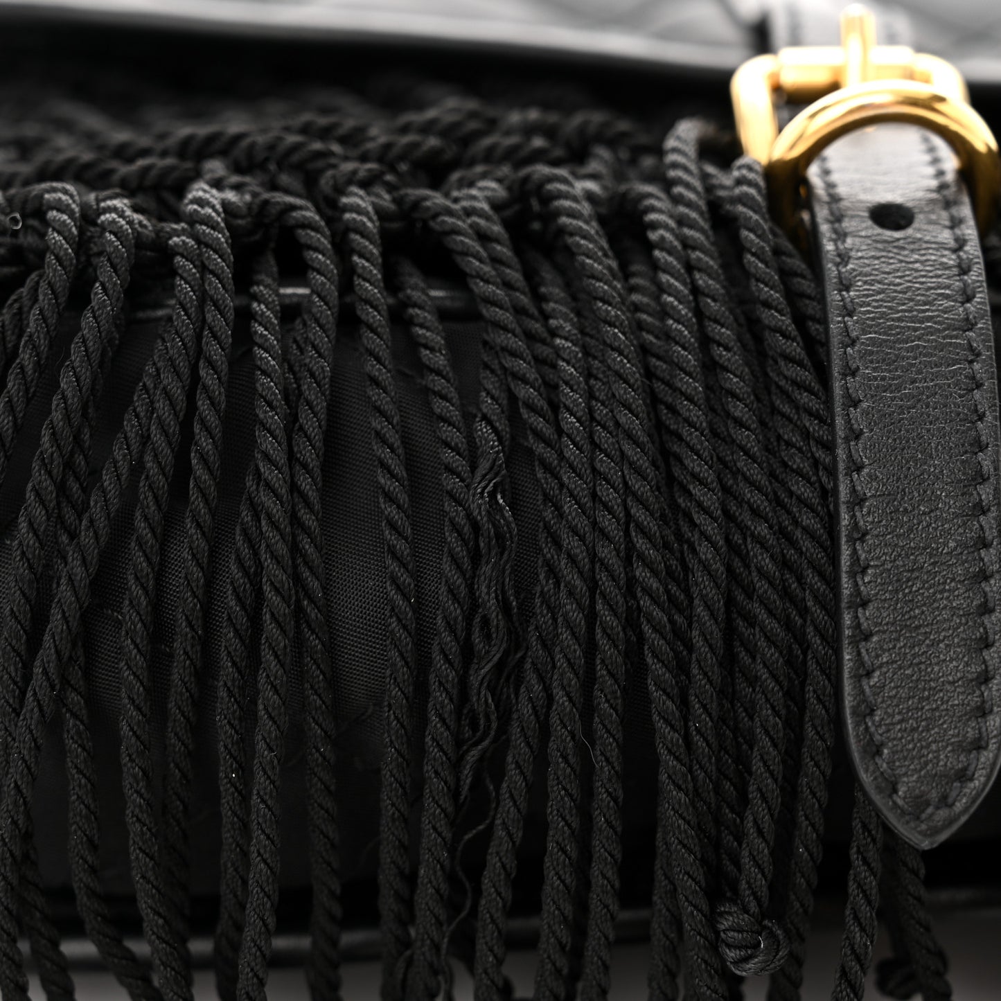 Tessuto Nylon Quilted Corsaire Hunting Bag Black