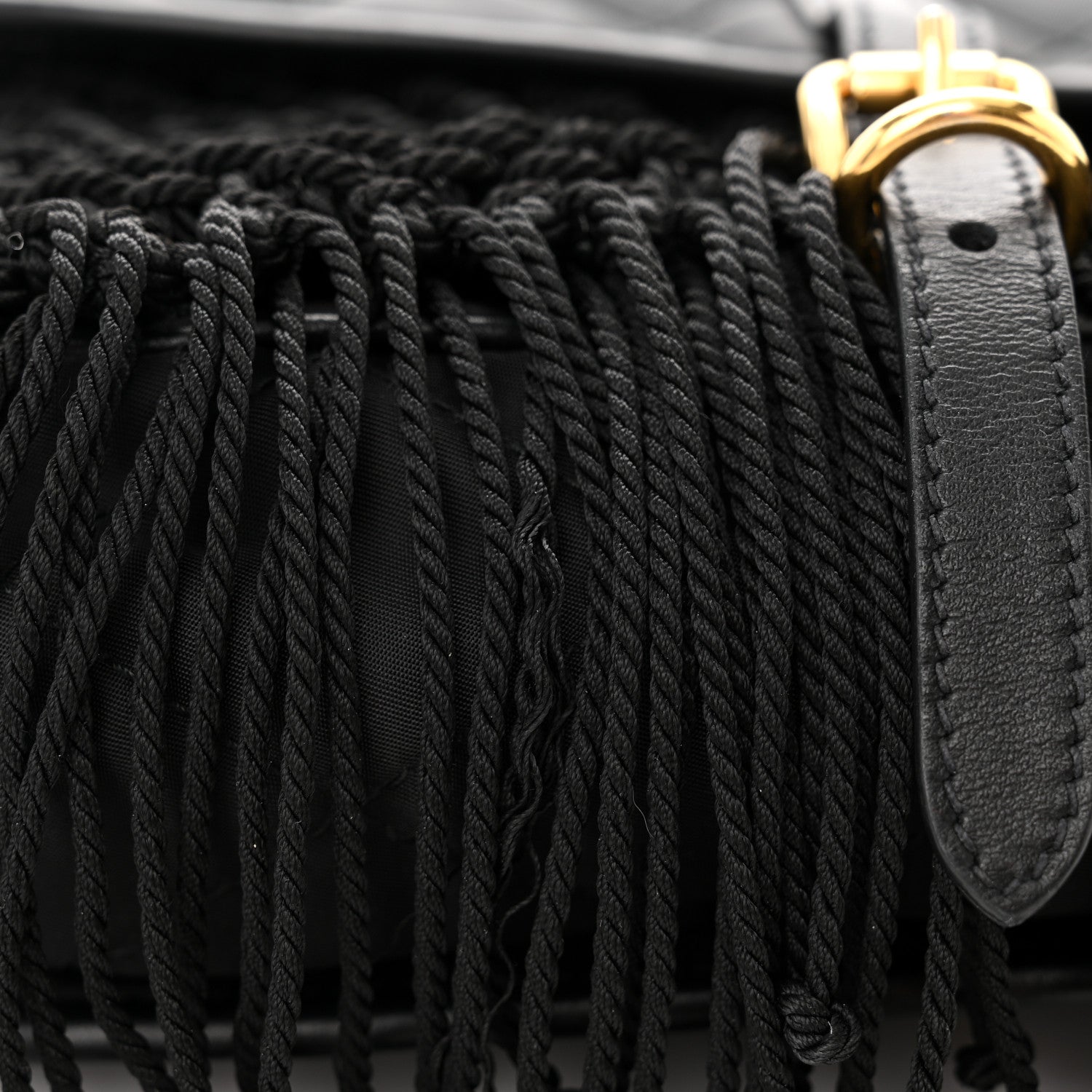 Prada Tessuto Nylon Quilted Corsaire Hunting Bag Black 10 of 10